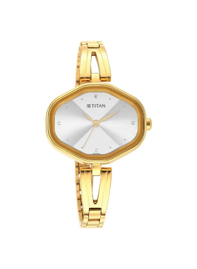 TITAN Women's Analog Round Shape Stainless Steel Wrist Watch - 2680YM01 - 32.4 Mm - Image 1