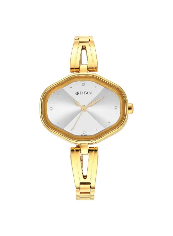 TITAN Women's Analog Round Shape Stainless Steel Wrist Watch - 2680YM01 - 32.4 Mm - Image 2