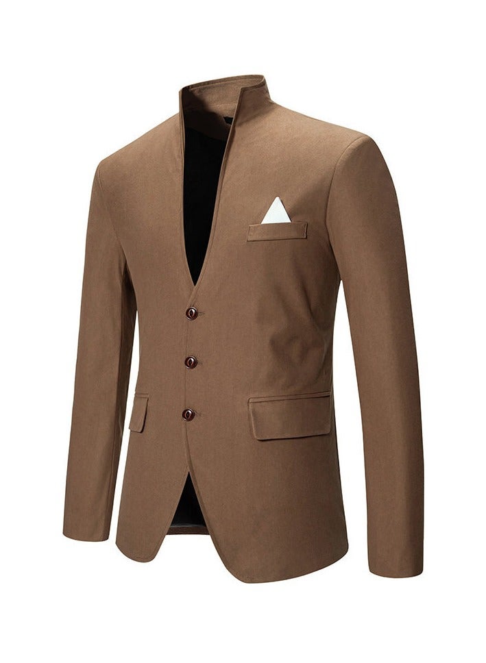 Shougu Casual Slim Fit Men's Suit Jacket  - Image 2