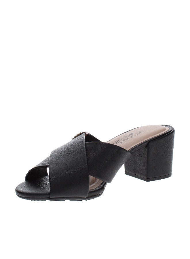 Modare Ladies Mid Heel Sandals Black | Made In Brazil - Image 5