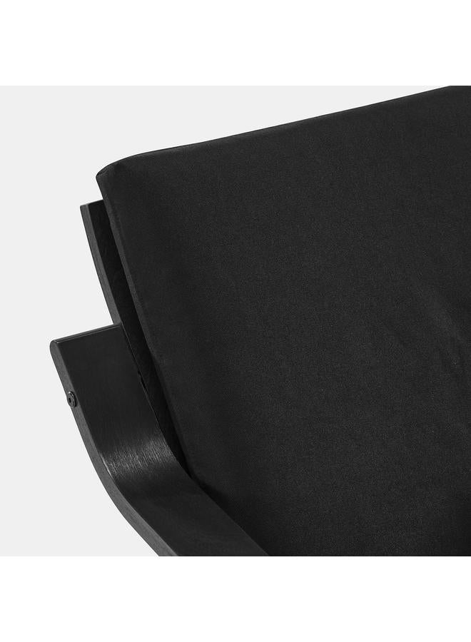 زبون كرسي بذراعين منخفض الظهر، أسود-بني/أسود فيسل - Image 5