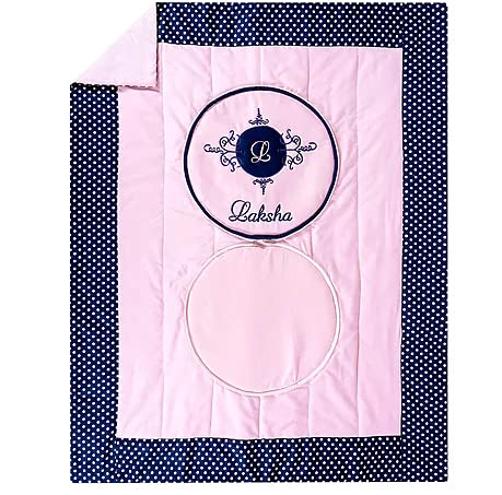 Pebbles by Maple Royal Crest Travel Cushion Cum Quilt Pink 50 x 70 - Image 3
