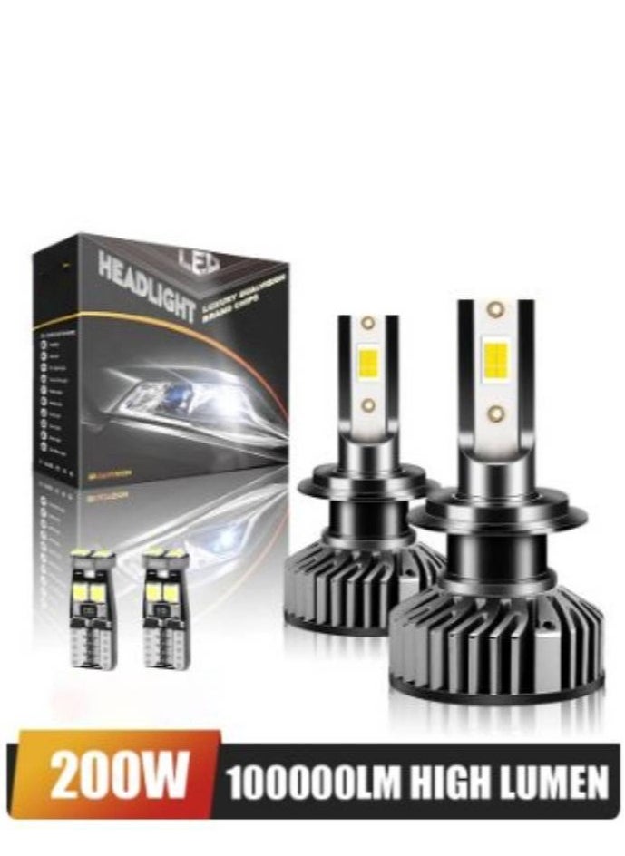 AROAQ - LED Car Headlight Bulb CANBUS 5800ML 55W CSP3570 Light for Vehicle Auto 6000K ( H11 ) - Image 1