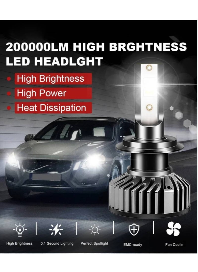 AROAQ - LED Car Headlight Bulb CANBUS 5800ML 55W CSP3570 Light for Vehicle Auto 6000K ( H11 ) - Image 1