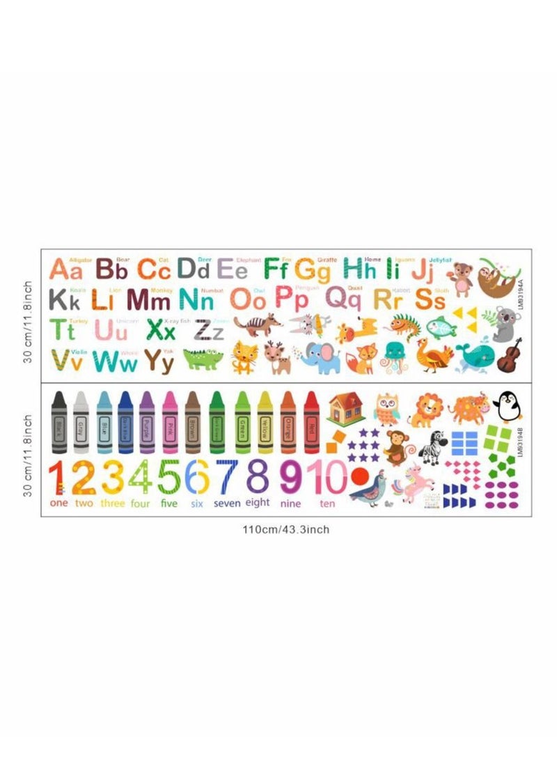 Bluejw Cartoon Animal English Letter Decorative Wall Stickers Perfect For Kids' Bedrooms And Nurseries - Image 3