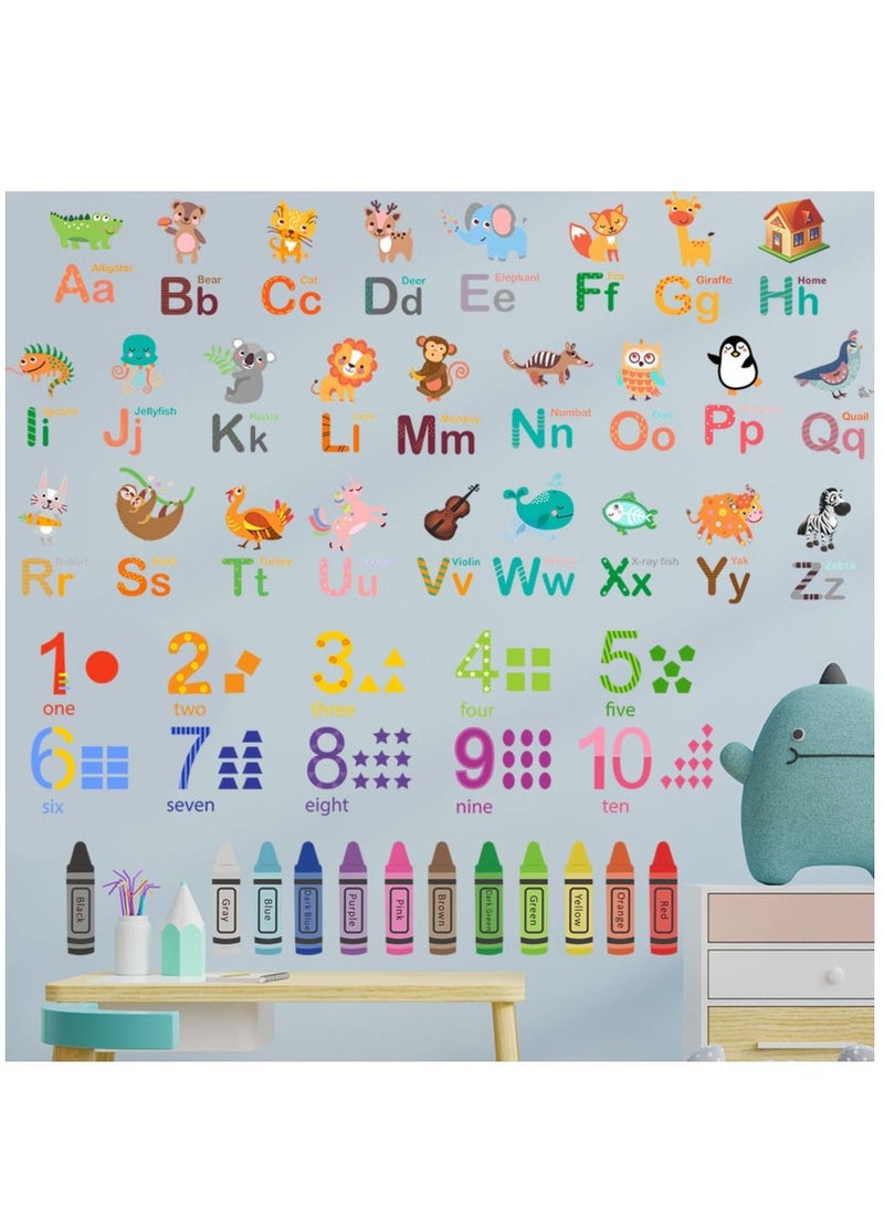 Bluejw Cartoon Animal English Letter Decorative Wall Stickers Perfect For Kids' Bedrooms And Nurseries - Image 4