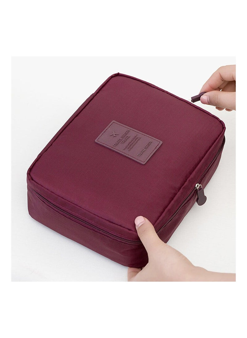 Cosmetic Bag, Makeup Bag, Large Capacity Makeup Organizer, Travel Luggage Cosmetic Bag, Portable Toiletry Bag, Makeup Brush Case, Travel Organizer, with Dividers, for Women and Girls - Image 2