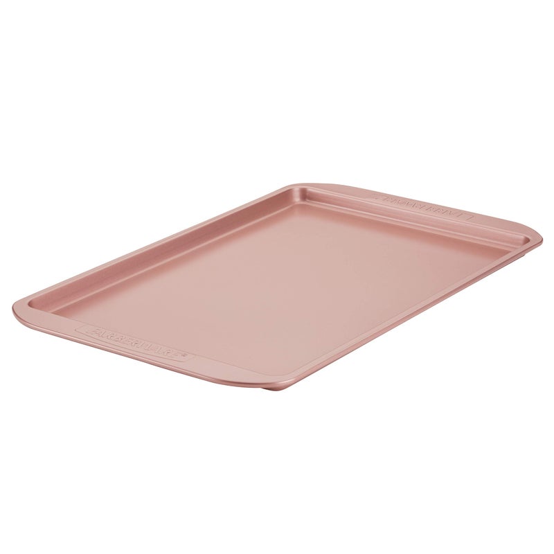 Farberware Nonstick Bakeware, Nonstick Cookie Sheet / Baking Sheet - 11 Inch x 17 Inch, Rose Gold Red - Image 1