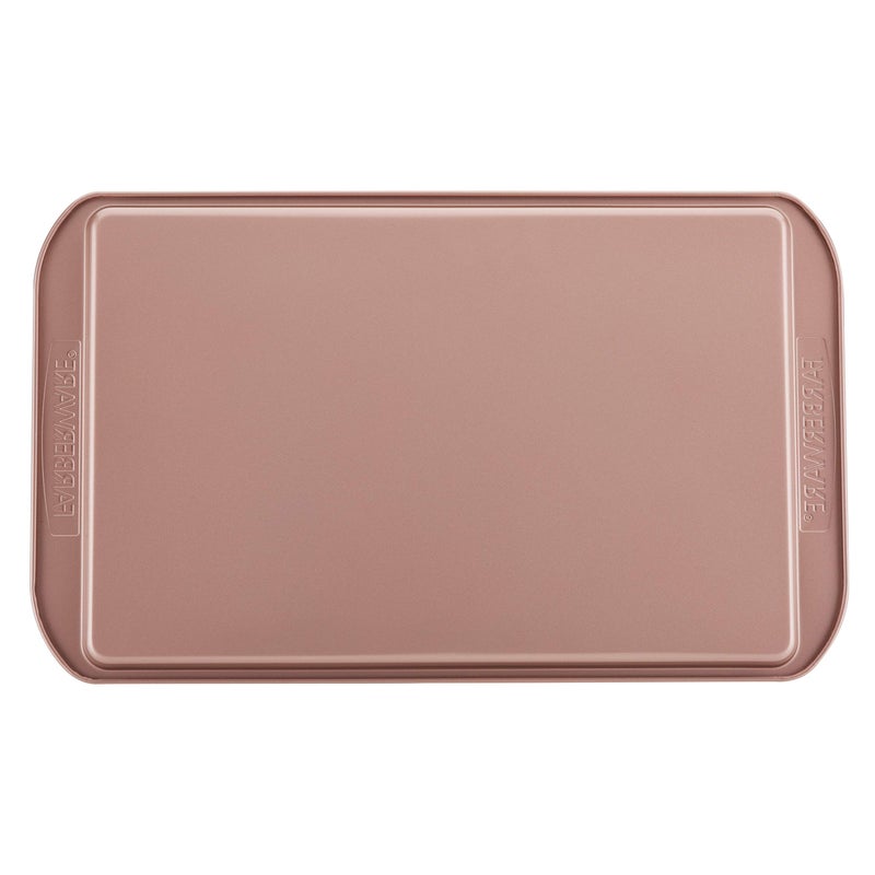 Farberware Nonstick Bakeware, Nonstick Cookie Sheet / Baking Sheet - 11 Inch x 17 Inch, Rose Gold Red - Image 3