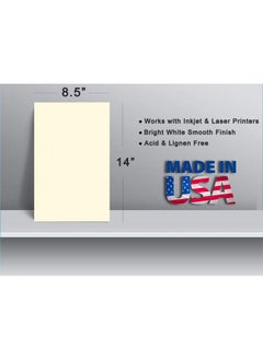Desktop Publishing Supplies 250 Sheets Cream Colored Legal Size Cardstock (8.5 X 14 Inches) 65Lb Cover  - Image 3