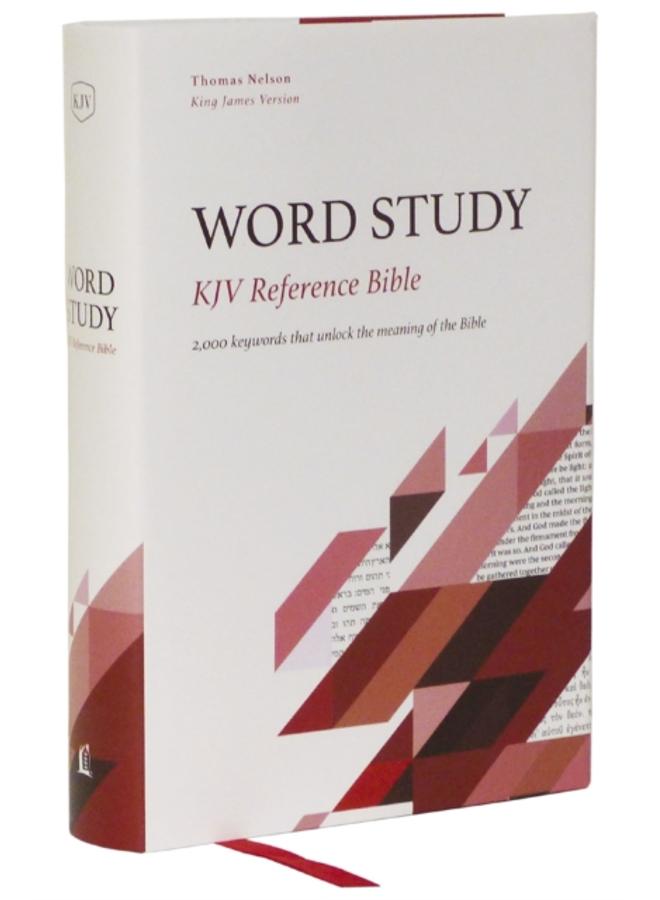 KJV, Word Study Reference Bible, Hardcover, Red Letter, Comfort Print : 2,000 Keywords that Unlock the Meaning of the Bible 
