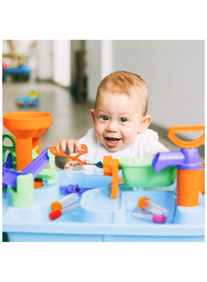 Zikra 14 Pieces Science Motor Skill Tool Set, Science Learning Tools for Kids, Includes 5 Jumbo Test Tubes, 6 Silicone Liquid Droppers, 1 Storage Stand, 1 Plastic Tweezer and 1 Plastic Scissors Handy - Image 4