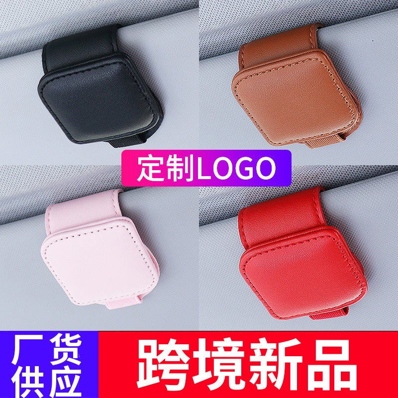 Car Glasses Clip Sun Visor Car Sunglasses Holder Storage Bag Card Id Holder New Multifunctional Storage - Image 2
