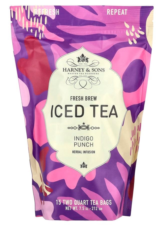 Fresh Brew Iced Tea Indigo Punch Caffeine Free 15 Two Quart Tea Bags 7.5 oz (212 g) - pzsku/Z6E8556102CA5474F38D9Z/45/_/1740571463/b0562361-c2da-4e7e-8870-551db31664f4