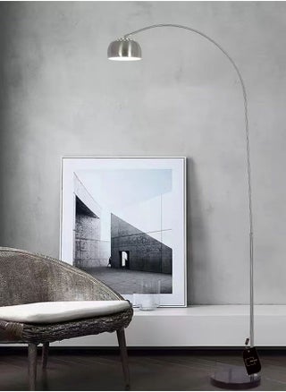 Modern Arc Floor Lamp with 360° Rotatable Hanging Shade, Adjustable Nickel Standing Reading Light with Marble Base, Contemporary Arch Metal Pole Task Lamp for Living Room Couch Sofa - pzsku/Z6E85607F085FAFEBC794Z/45/_/1677839830/d62da2c5-413a-44a3-a220-1dcd3073f355