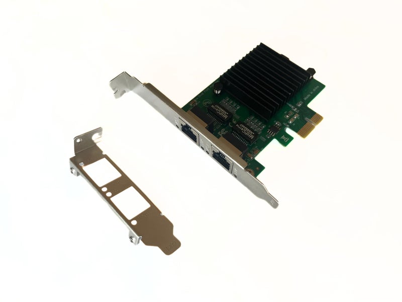 Millennium Technology Pci Express (PCIe x1) Gigabit Dual Port Network Adapter with 82571 Chipset | 1000Mbps Pci Express Dual Port Ethernet (LAN) Card - Image 2