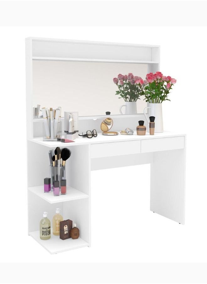 KARNAK karnak Adler Vanity Dresser with Mirror – White  - Image 1