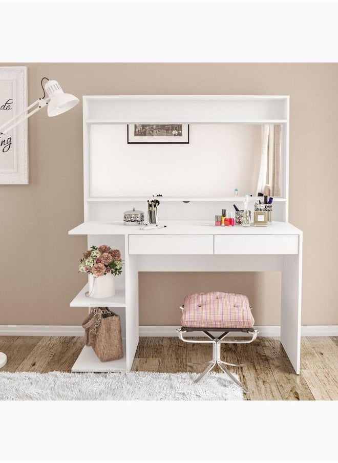 KARNAK karnak Adler Vanity Dresser with Mirror – White  - Image 2