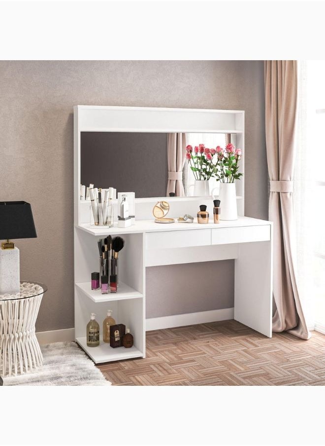 KARNAK karnak Adler Vanity Dresser with Mirror – White  - Image 3