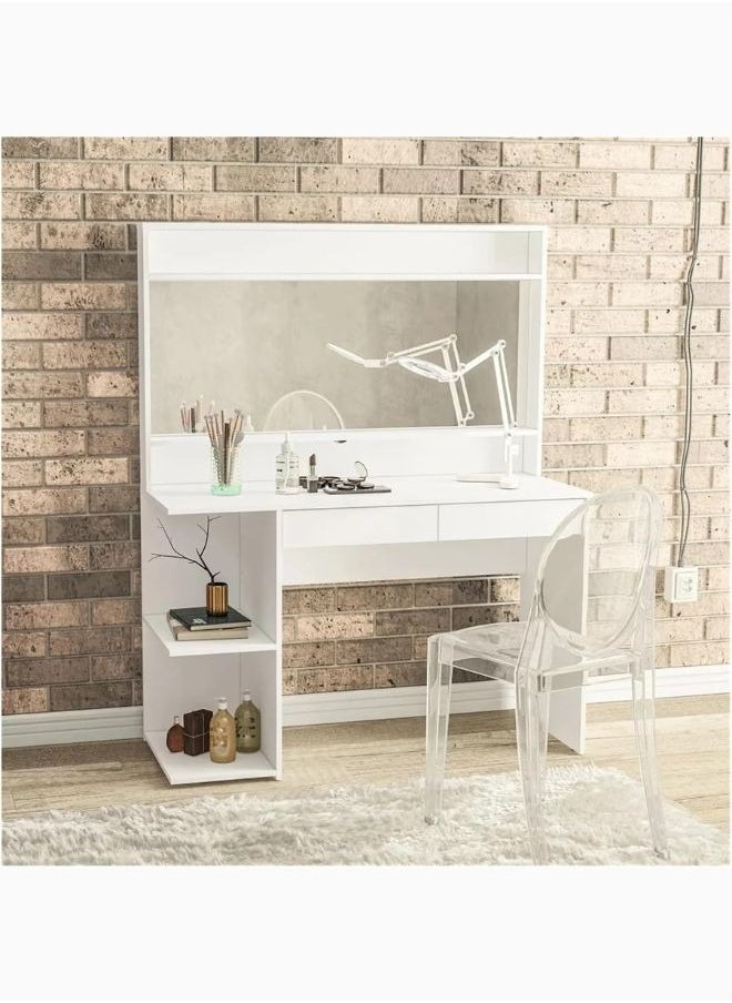 KARNAK karnak Adler Vanity Dresser with Mirror – White  - Image 5