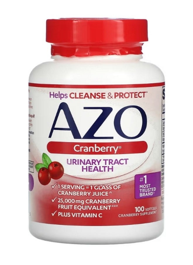 AZO Cranberry Urinary Tract Health 100 Softgels  - Image 1