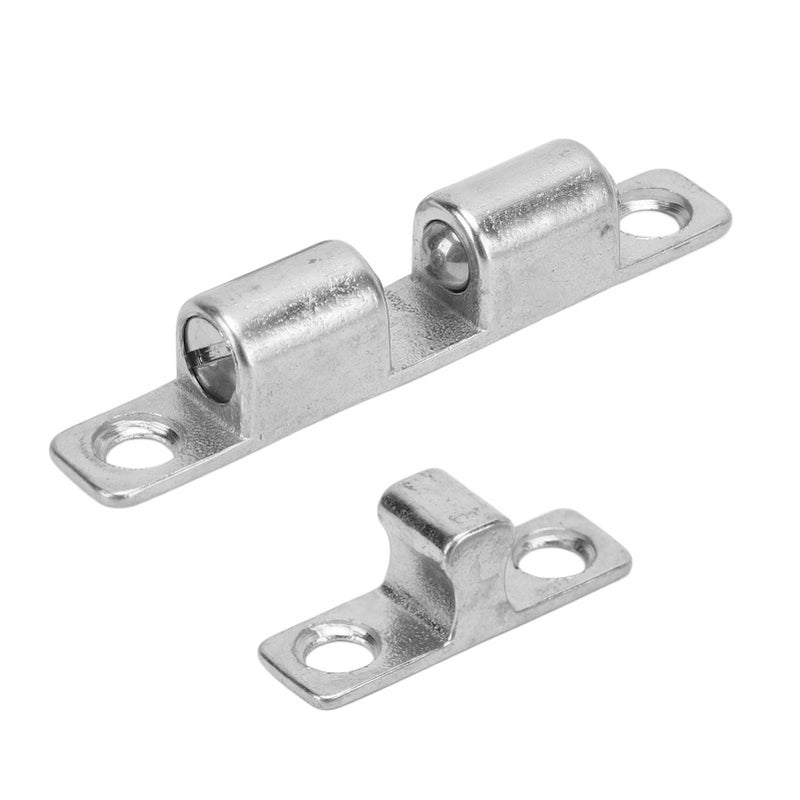 Marine Door Catch: 316 Stainless Steel Rustproof Highly Polished Finish - Aesthetic Design Wall Protection Easy Installation - RV Door Catch for Boat Motorhome Yacht Caravan Cabin Cabinet Drawer - Image 1