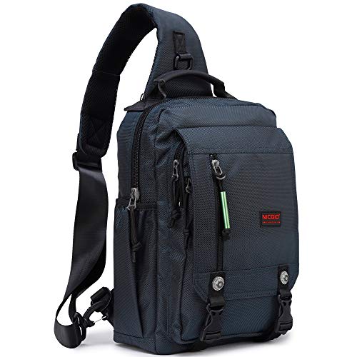NICGID Sling Bags Chest Shoulder Backpacks, 13.3'' Laptop Backpack Crossbody Messenger Bag Travel Outdoor Men Women - Image 1