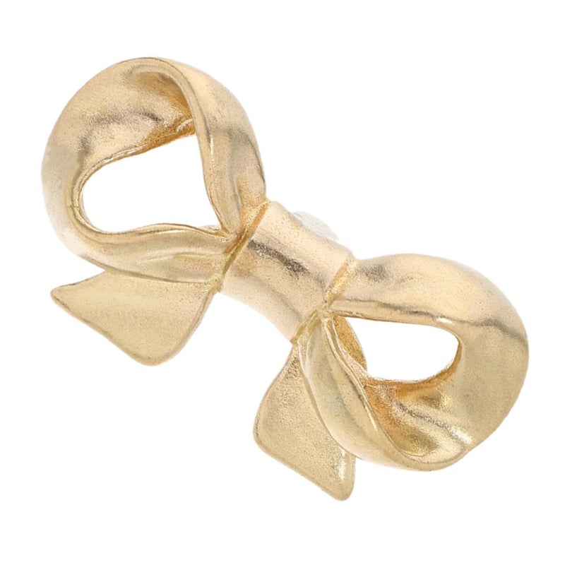 Vintage Brass Cabinet Pulls 2 Pack Gold Bow Handles For Home Decor - Image 2