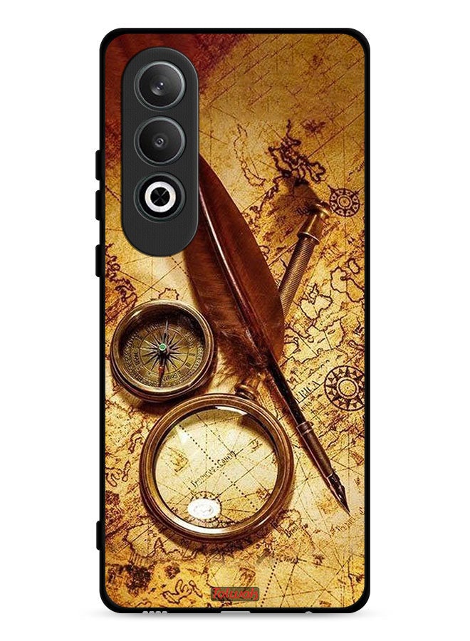 Tolwak Oppo K12 5G Protective Case Cover Vintage Compass - Image 1