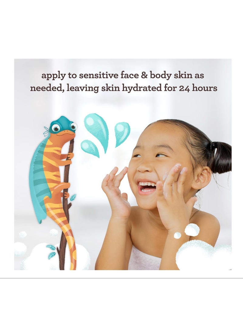 Aveeno Baby Sensitive Skin Face & Body Gel Cream for Kids with Prebiotic Oat, Clinically Proven 24 Hour Hydration for Soft Skin, Quick Drying and Lightweight, Hypoallergenic, 8 oz - Image 4
