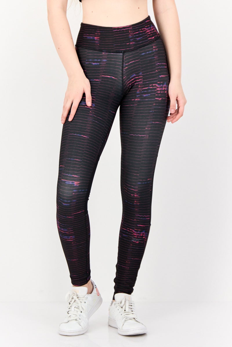 Reebok ملابس رياضية نسائية لياقة لامعة ضيقة، متعددة الألوان - Image 1