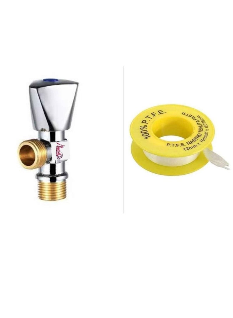 ABBASALI Angle Valve For WC water Heater sink Mixer washbasin washing Machine Connection - Image 1