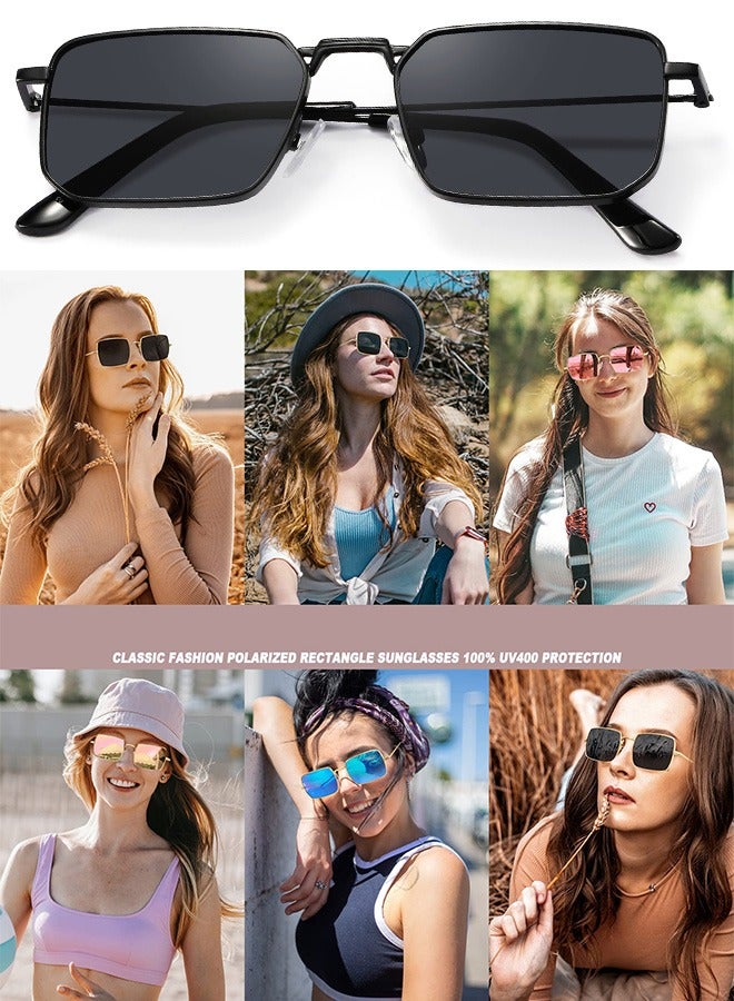 AZorb Sunglasses Women Men Rectangle Metal Frame Classic Disign  Ladies Men's Sun Glassess UV400 Protection Shades - Image 5