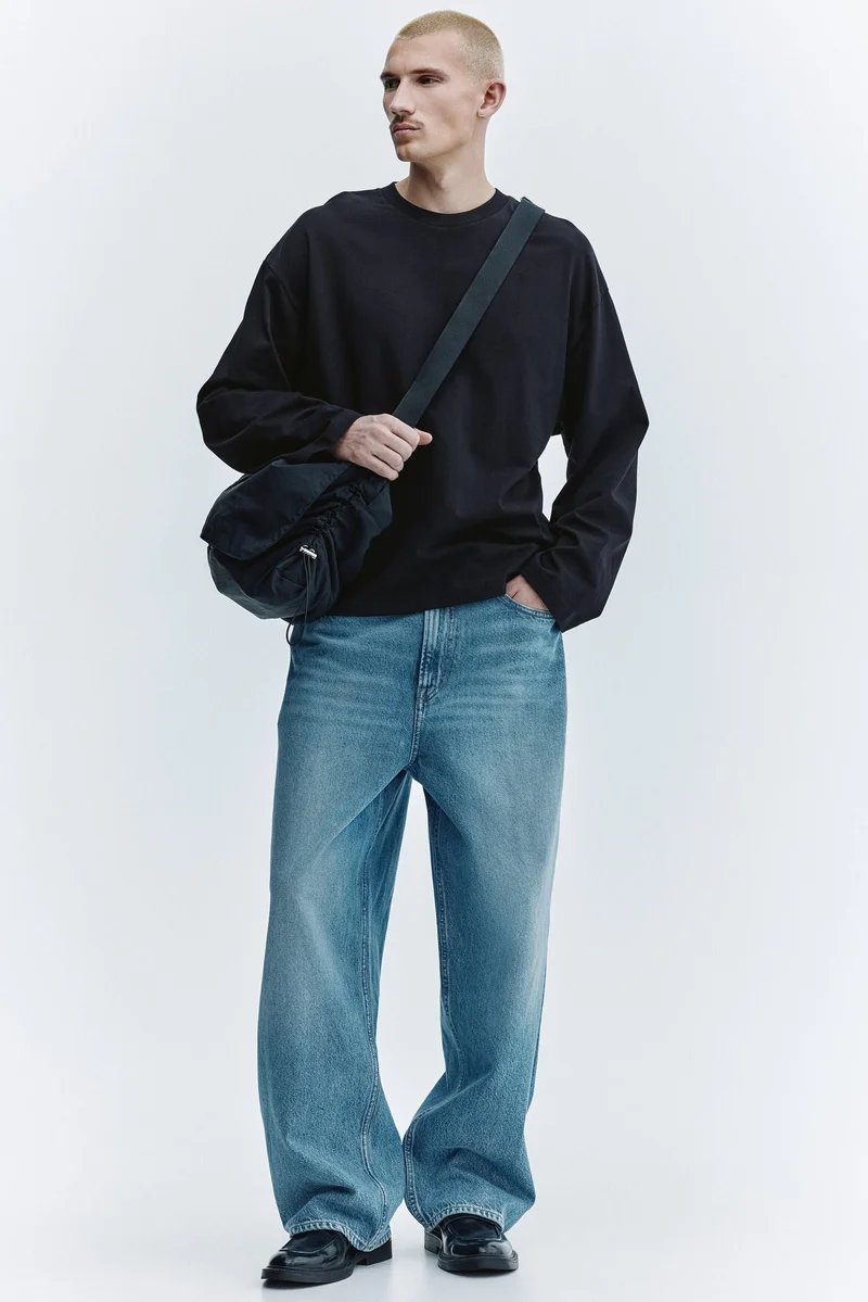 H&M Oversized Fit Long-sleeved jersey top