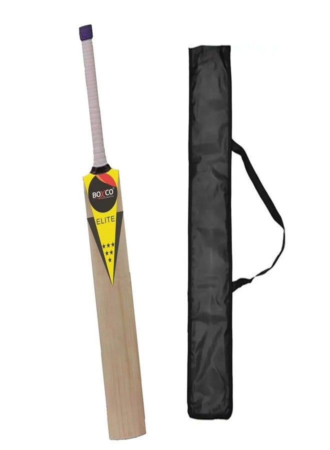 Boxco Elite Cricket Bat for Tennis Ball Cricket with Carry Bag (4 no) - Image 1