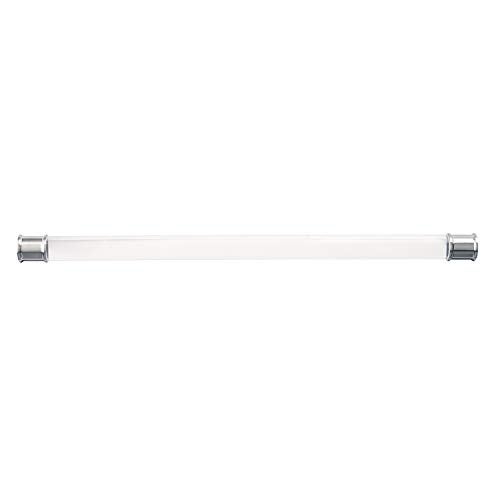 Hickory Hardware 1 Pack Solid Core Kitchen Cabinet Pulls, Luxury Cabinet Handles, Hardware for Doors & Dresser Drawers, 12 Inch Hole Center, Crysacrylic with Satin Nickel, Midway Collection - Image 2