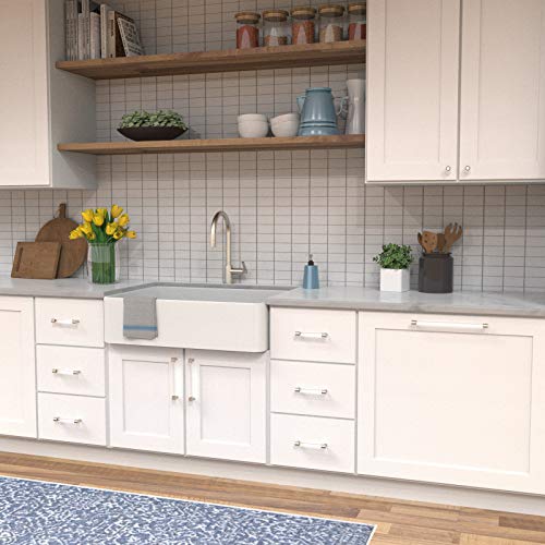 Hickory Hardware 1 Pack Solid Core Kitchen Cabinet Pulls, Luxury Cabinet Handles, Hardware for Doors & Dresser Drawers, 12 Inch Hole Center, Crysacrylic with Satin Nickel, Midway Collection - Image 4