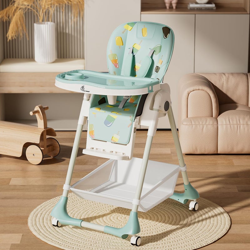 R for Rabbit Marshmallow High Chair - Candy Blue - Image 1