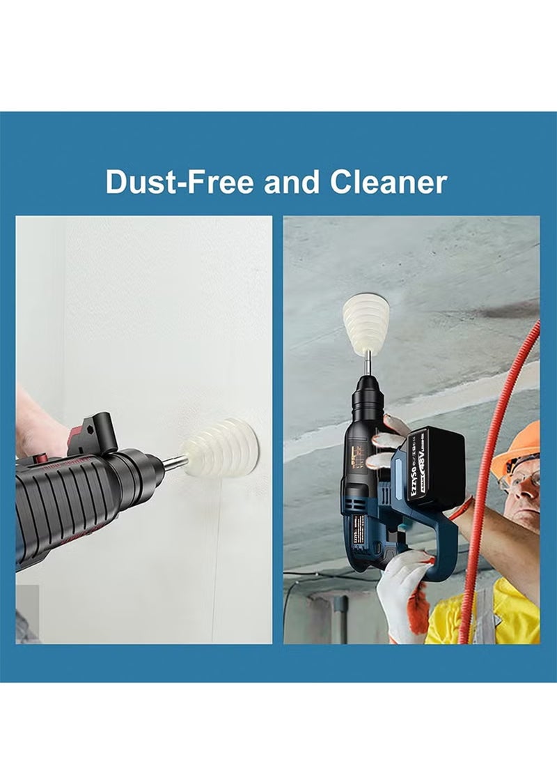 EzzySo - 48V Rotary Hammer Drill,3-in-1 Mode Brushless Impact Drill,Demolition Hammer Kit with 4.0Ah Batterie,Vibration Damping Technology,Variable Speed,360 Degree Rotatable Side Handle - Image 1