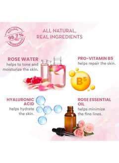 WOW Skin Science Hydrating Himalayan Rose Face Serum | Rose Essential Oil & Beetroot | Vitamin B5 & E For Repair, Blemishes, Toning & Bright Skin | Paraben Free | For Women & Men | 30 Ml  - Image 4