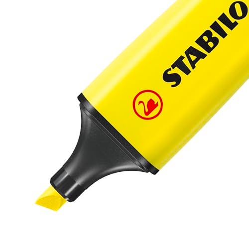 STABILO ستابيلاو هايلايتر بوس الأصلي - علبة كبيرة من 4 - أصفر، برتقالي، أخضر، وردي - Image 3