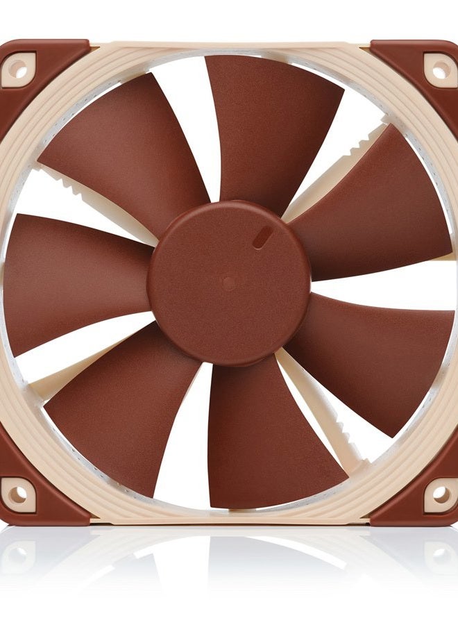 NOCTUA NF-F12 5V PWM، مروحة هادئة ممتازة مع كابل محول طاقة USB، 4 دبابيس، إصدار 5 فولت (120 مم، بني) - Image 5