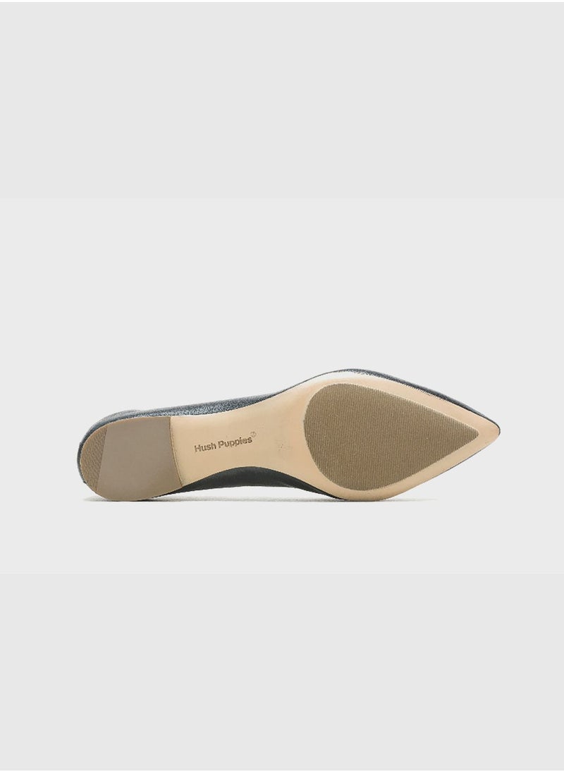 Hush Puppies - Hazel Pointed Toe Ballerinas - Image 1