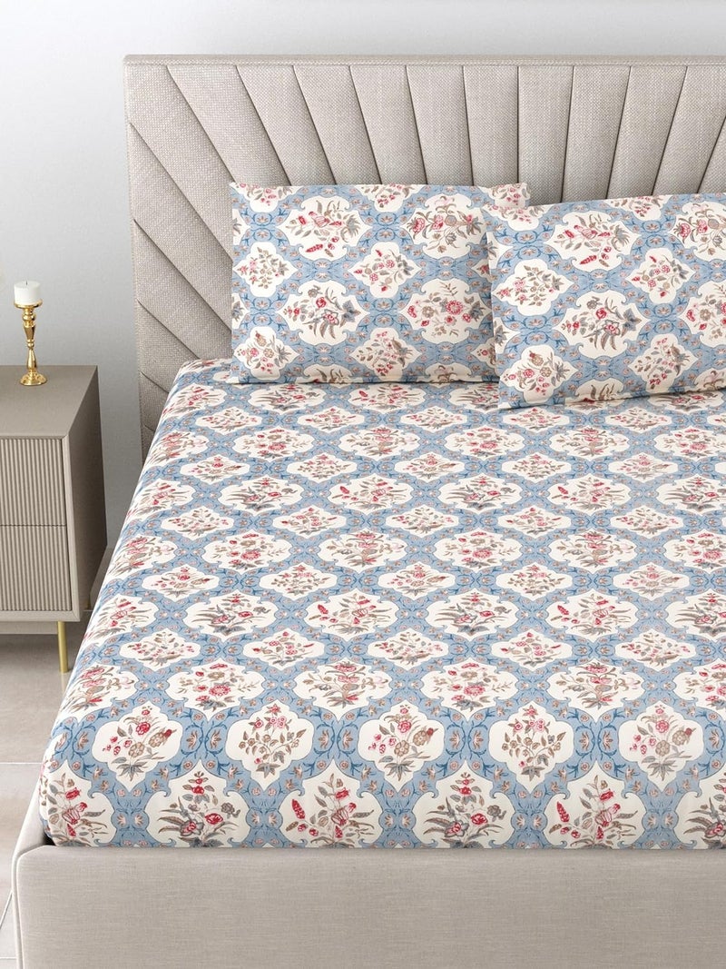 UmI. Brand Umi Super Soft Brushed Microfiber Cotton Double Bedsheet with 2 Pillow CoversBedsheet 90X100Inches Pillow Cover 17X27CM - Image 5