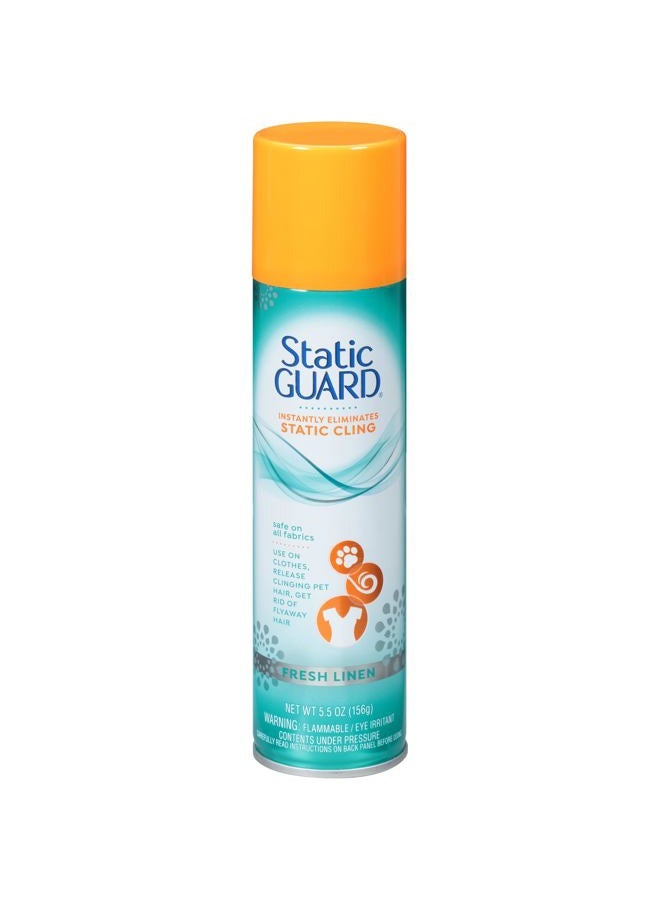 Static GUARD Fabric Spray, Fresh Linen Scent, 5.5 Ounce Can - Image 1