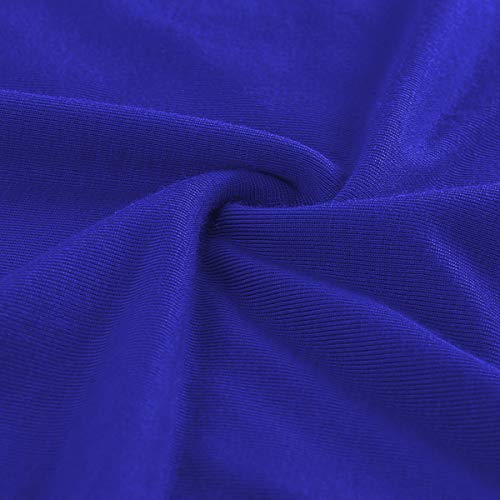 Peauty Plus Size Maternity Shirts for Women Maternity Tops Pregnancy Short Sleeve Clothes Side Ruched Maternity T Shirts Work Summer (Royal Blue XL) - Image 5