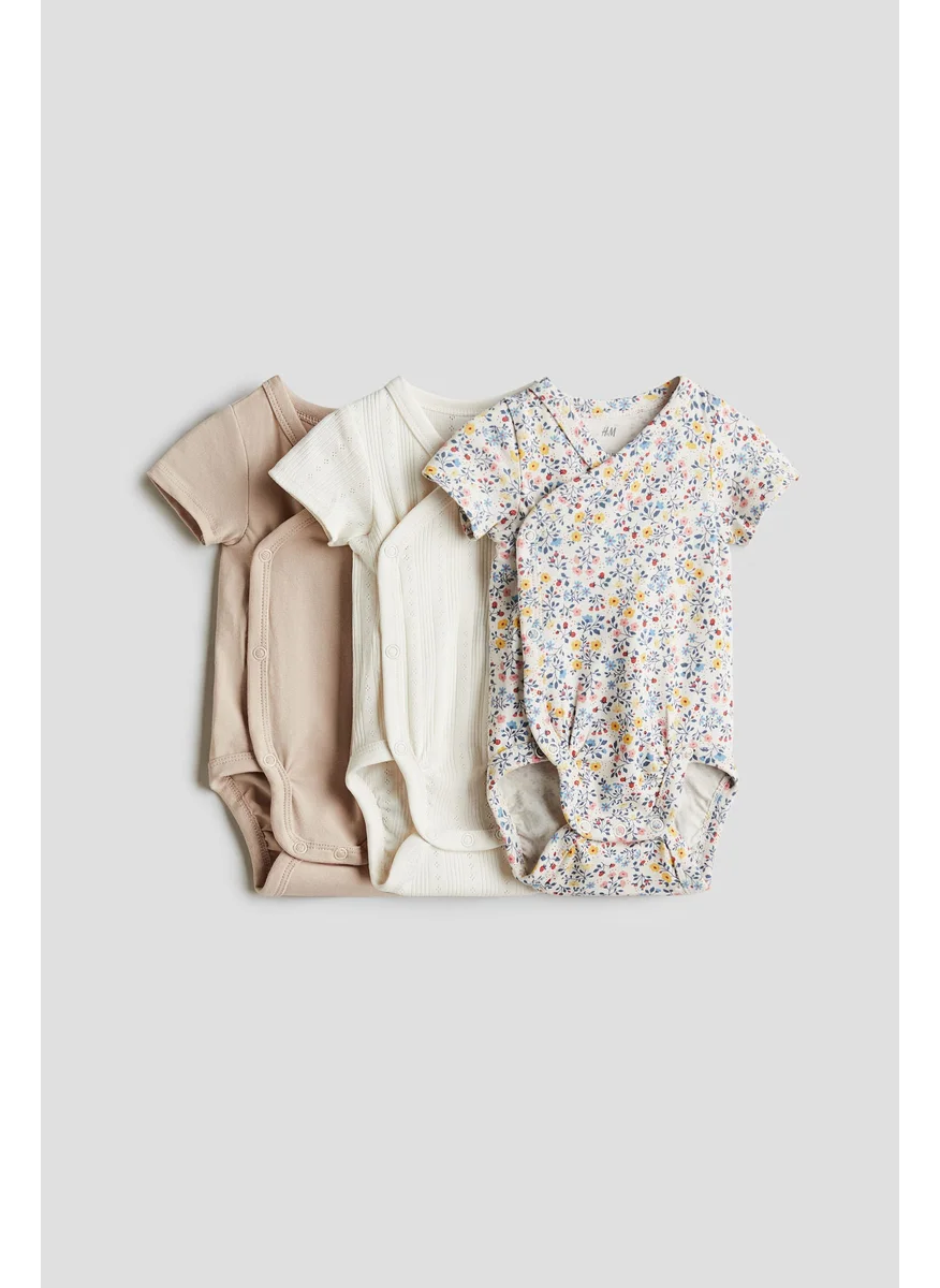 H&M 3-Pack Wrapover Bodysuits