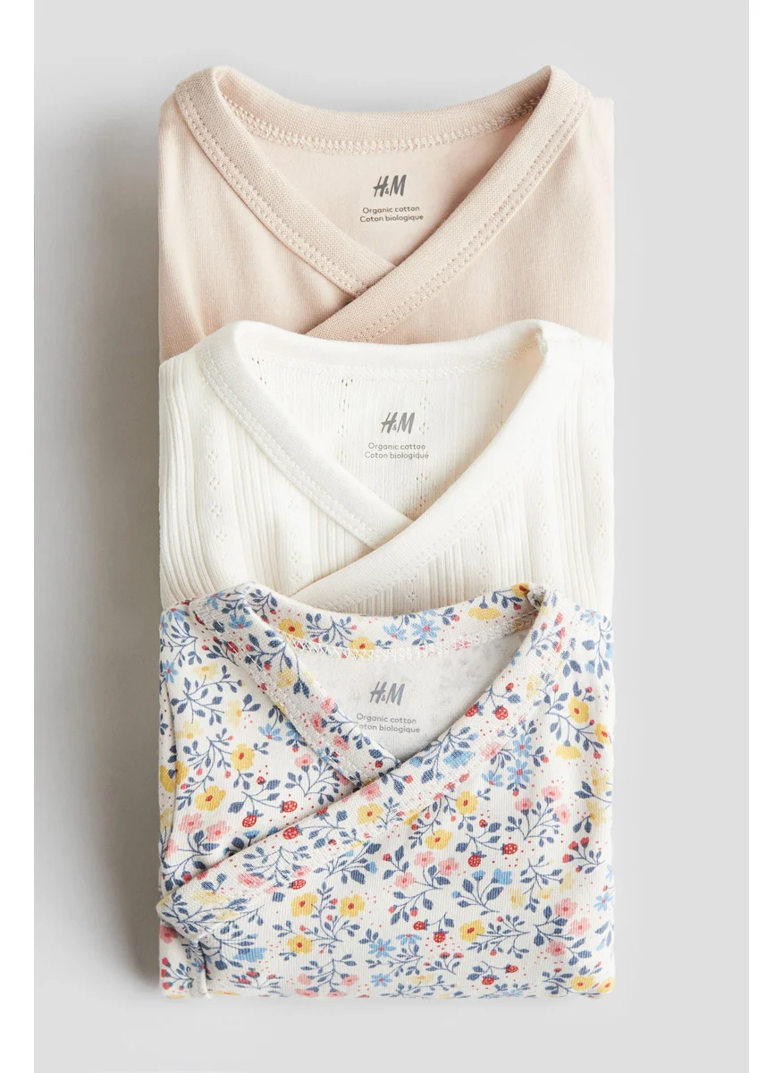 H&M 3-Pack Wrapover Bodysuits