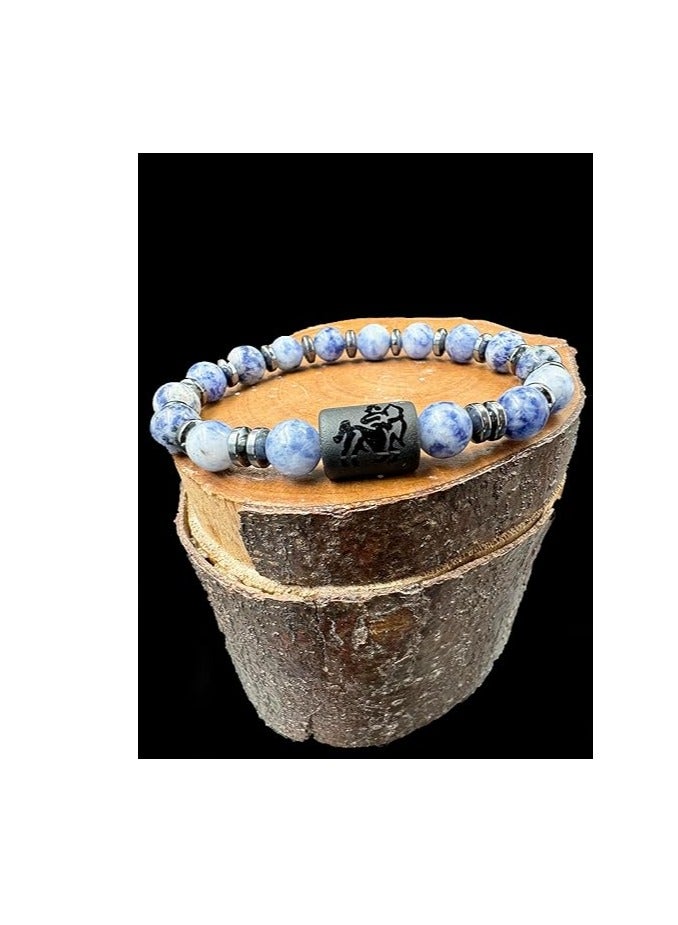 REBUY Zodiac Stone Bracelet Crystal Healing Stone Bracelet For Unisex - Image 4