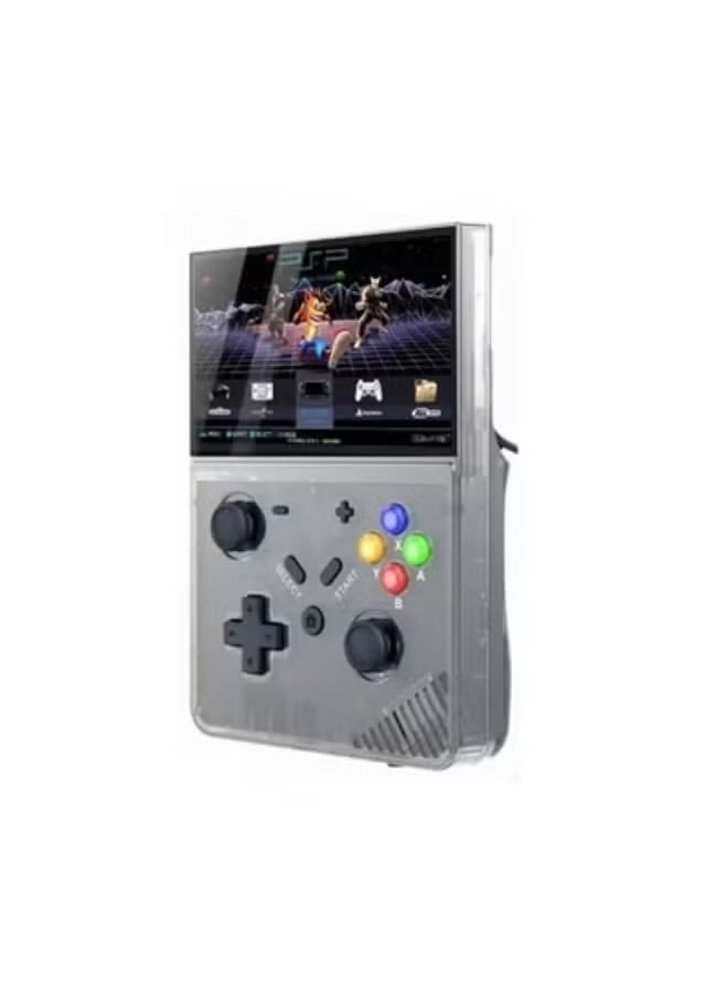 M18 Retro Handheld Game Console – 4.3-Inch HD Screen, Preloaded Classic Games, Portable Gaming Player, Long-Lasting Battery, Multi-Media Support for Music & Video Playback, Ergonomic Pocket-Sized Console in Black Transparent for Travel, Home & Outdoor Fun